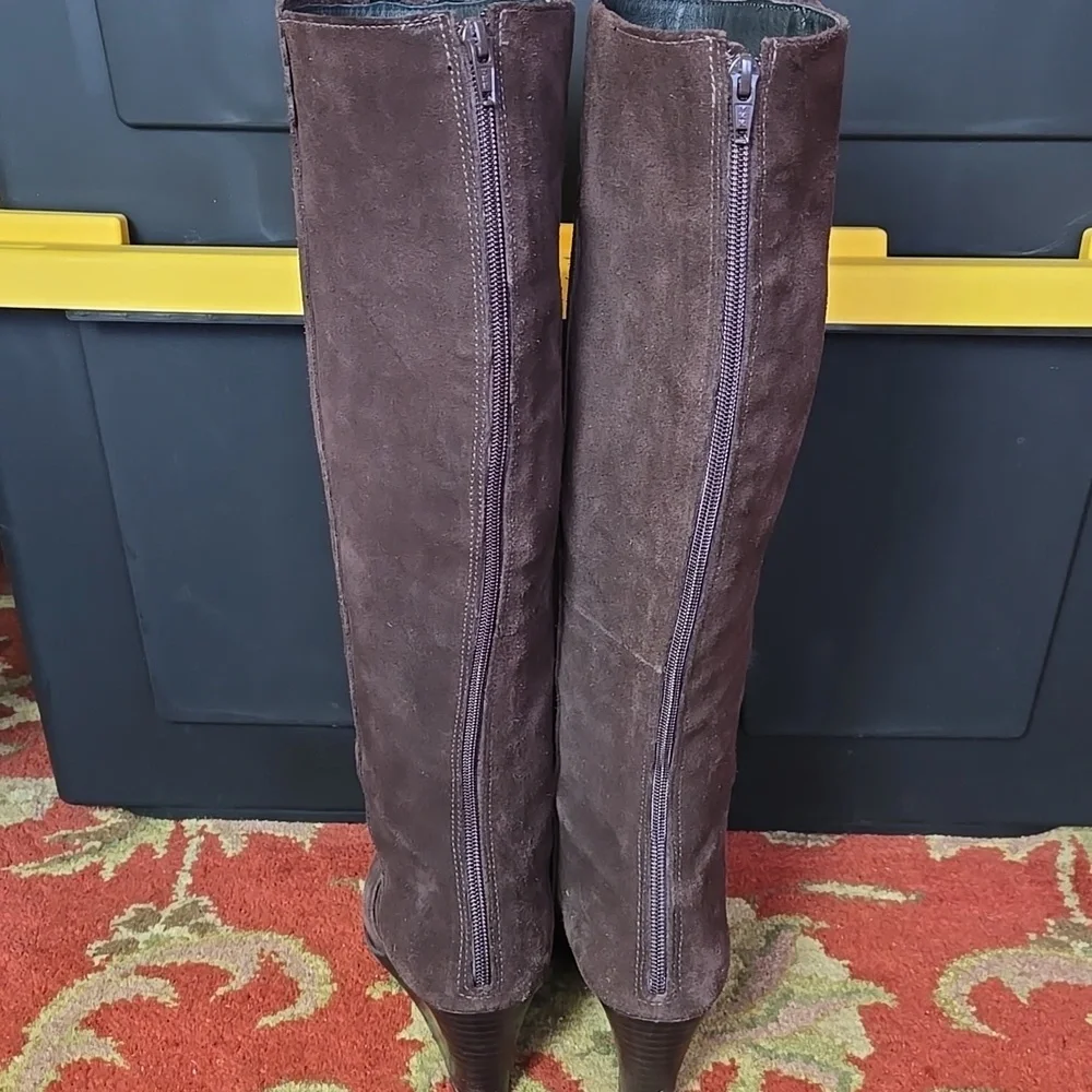Jack Rogers Brown Suede Knee-High Women's Boots